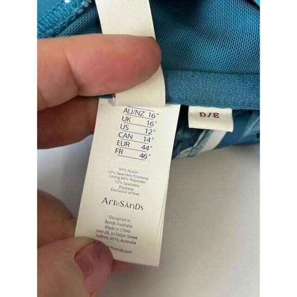 Artesands Fleur Du Champ Monet Soft Cup Bikini Top Twist Front Floral Blue 12 - Picture 6 of 8